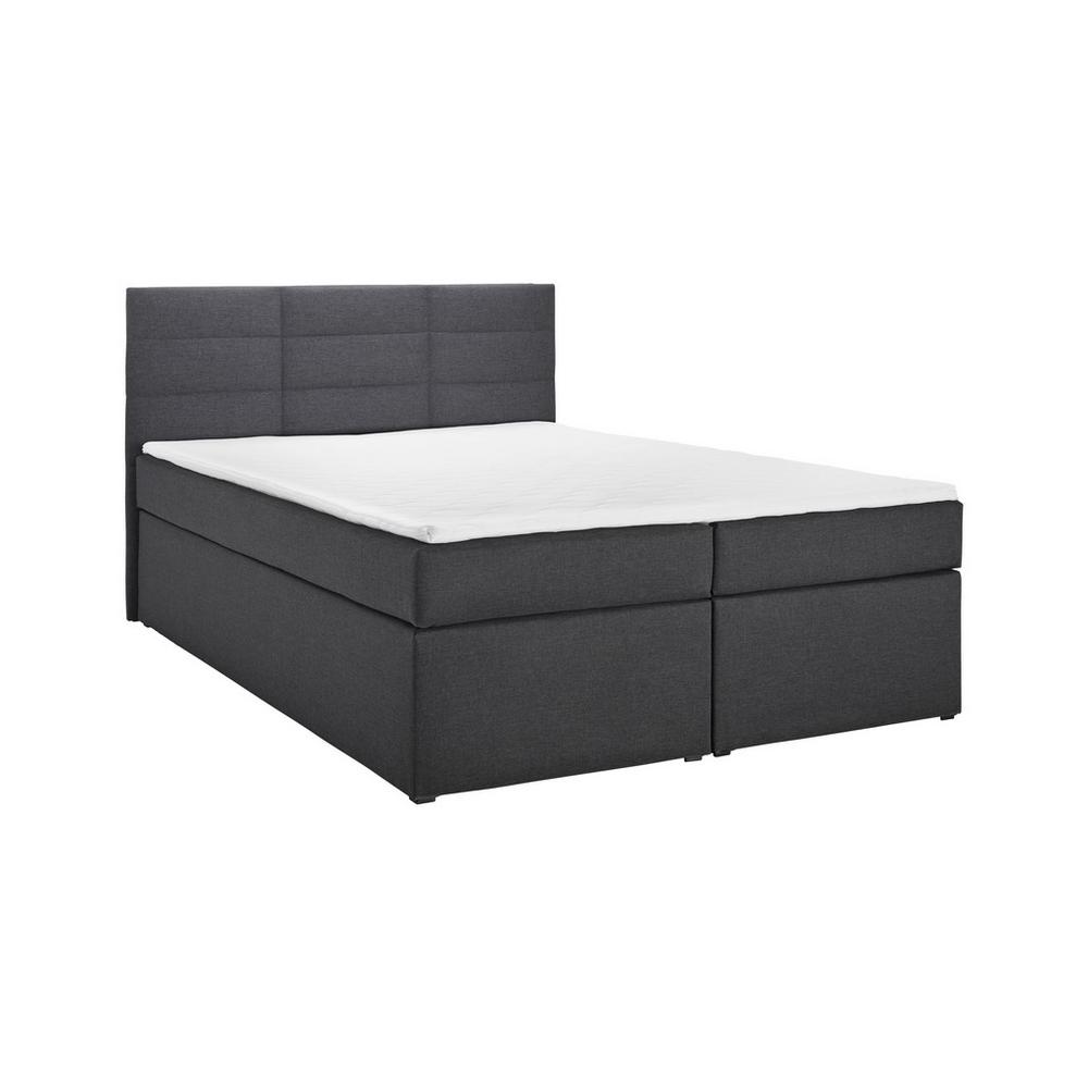 Manželská boxspring postel Lisa, 140x200, šedá