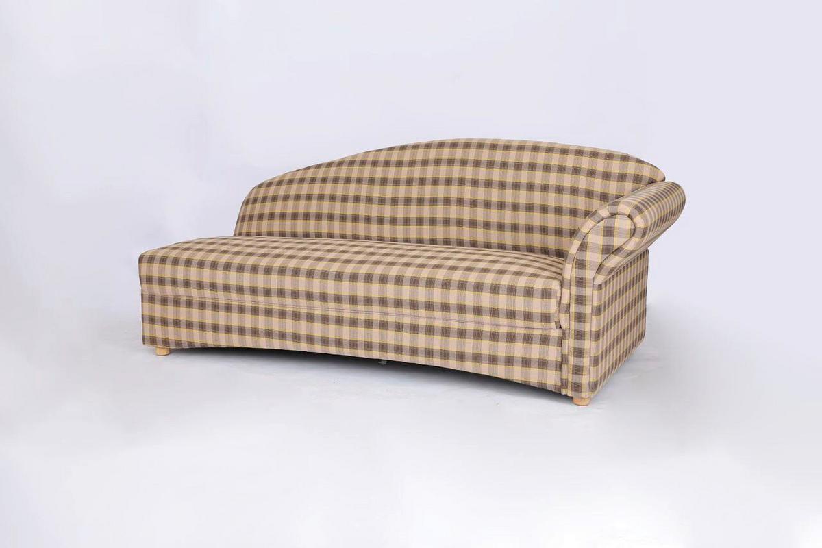 3-Sitzer Loretta, Armlehne rechts, ca. 193x83x85 cm - Hellbraun/Braun, Basics, Holz/Textil (193/83/85cm)