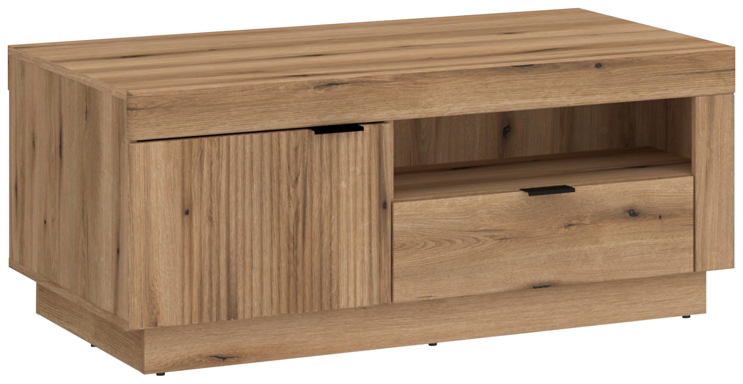 Couchtisch Delamar Eichefarben Dekor B: 109,5 cm - Eichefarben, Trend, Holzwerkstoff/Kunststoff (109,5/47,4/68cm)