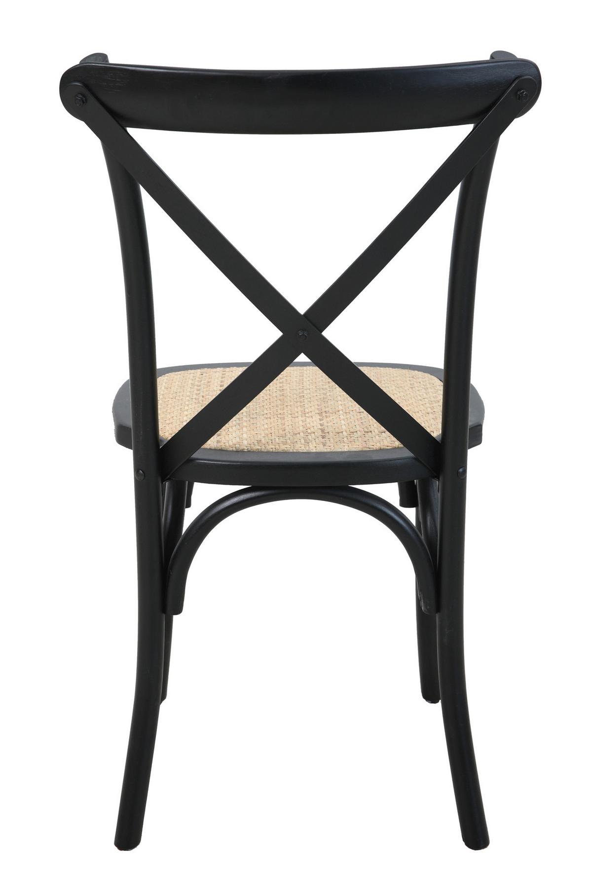 ARMLEHNSTUHL-SET Schwarz/Naturfarben 2-teilig - Schwarz/Naturfarben, MODERN, Holz (48/89/52cm) - MID.YOU