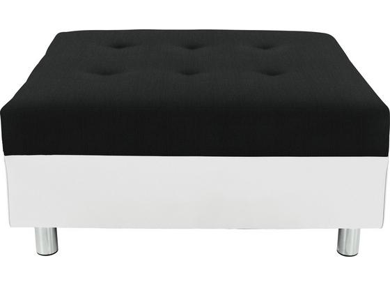 Hocker Linda - Chromfarben/Schwarz, MODERN, Textil (83/44/78cm) Hocker Linda - Chromfarben/Schwarz, MODERN, Textil (83/44/78cm)