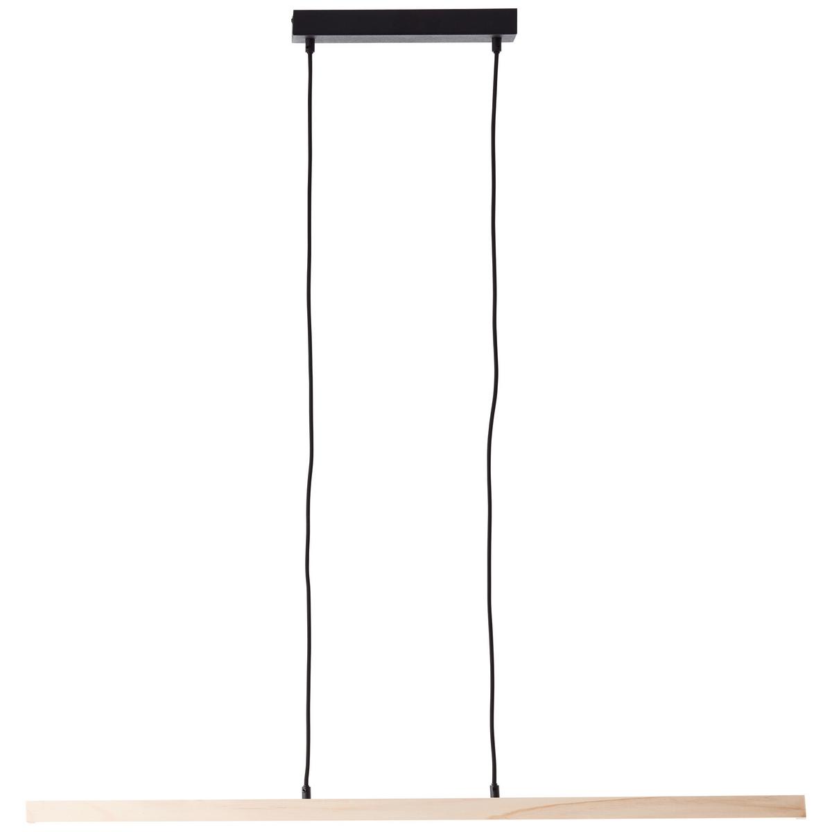 Led-hängeleuchte G99072/76 Arion - Schwarz/Kieferfarben, Design, Holz/Kunststoff (103/6/150cm) - Brilliant
