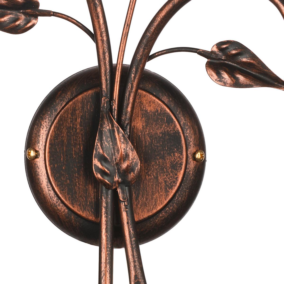 Wandleuchte Rosso Cognac L: 37 cm - Cognac, KONVENTIONELL, Glas/Metall (37/20/33cm)