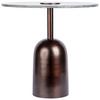 Beistelltisch Harriet 100 Grün - Braun/Grün, Design, Stein/Metall (47/47/47cm) - Kayoom