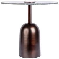 Beistelltisch Harriet 100 Grün - Braun/Grün, Design, Stein/Metall (47/47/47cm) - Kayoom