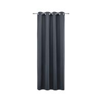 ZÁVĚS S OČKY ABBY, 140/235 cm - černá, Konvenční, textil (140/235cm) - Modern Living
