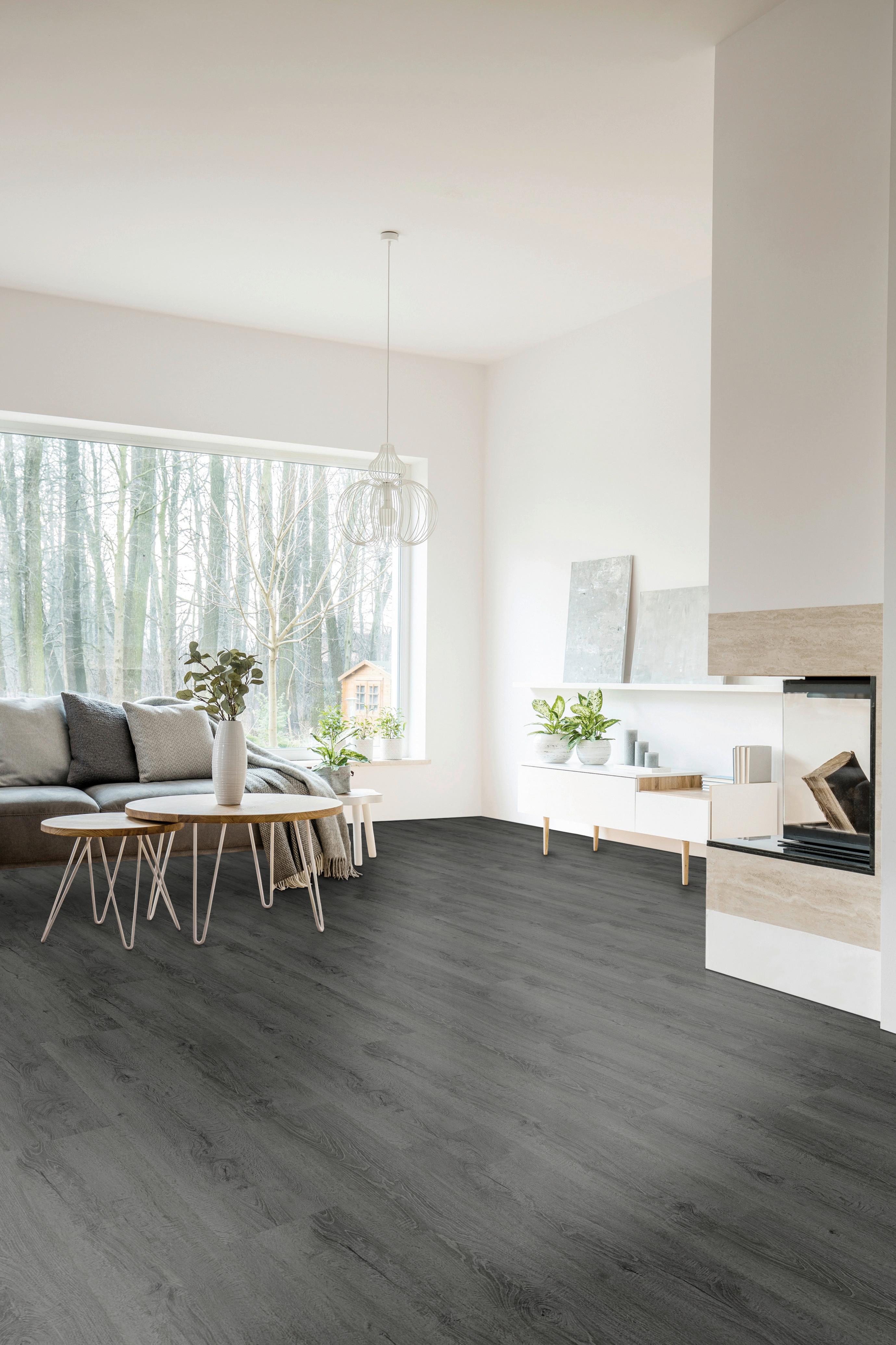 Vinylboden Eichefarbe Landhausdiele - Eichefarben, Basics, Kunststoff (18,20/122/0,45cm)