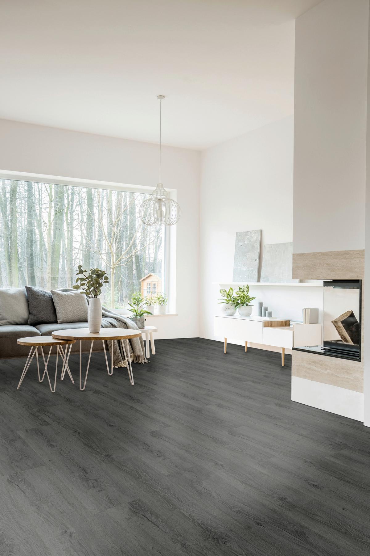Vinylboden Eichefarbe Landhausdiele - Eichefarben, Basics, Kunststoff (18,20/122/0,45cm)