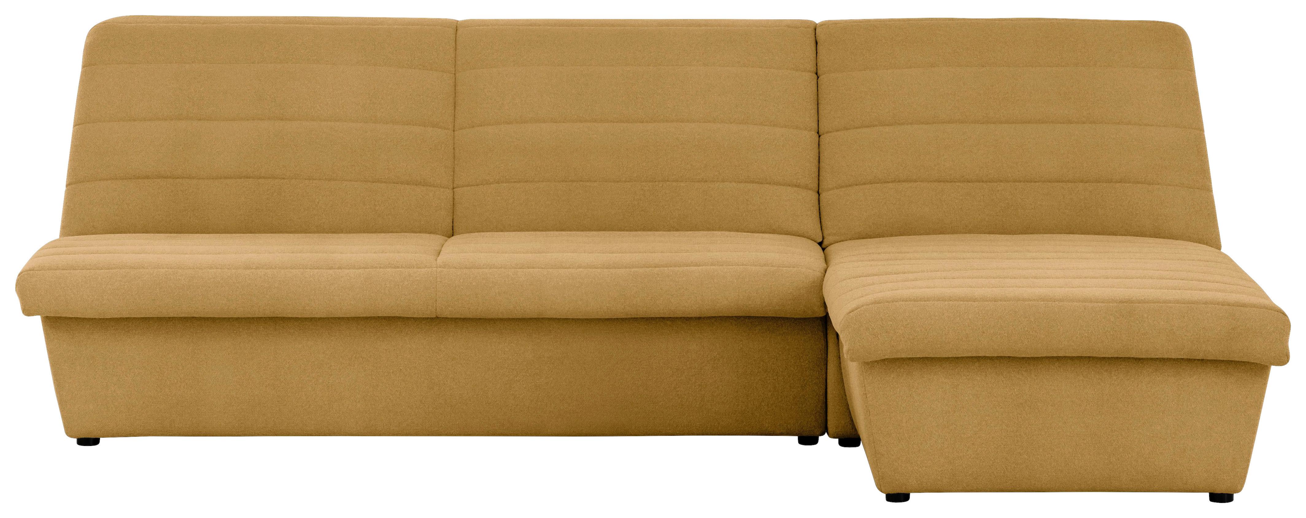 Ecksofa Looks Viii - Senfgelb/Schwarz, Design, Textil (274/168cm) - LOOKS by W.Joop