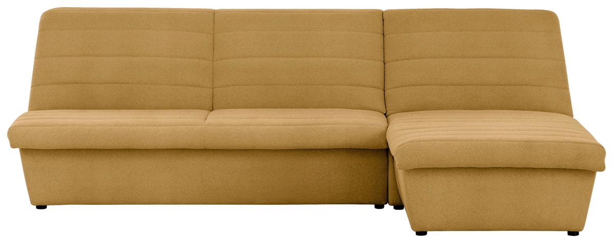 Ecksofa Looks Viii - Senfgelb/Schwarz, Design, Textil (274/168cm) - LOOKS by W.Joop