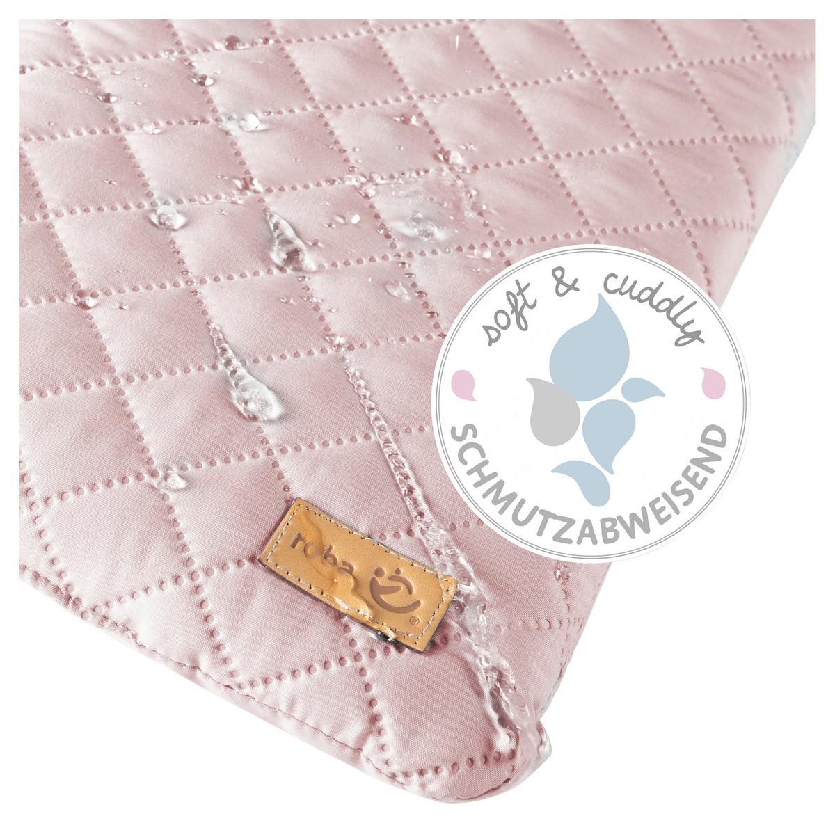 Prebaľovacia podložka FROSTY ROSA, 85x75 cm - ružová, Konventionell, textil (85/4/75cm)