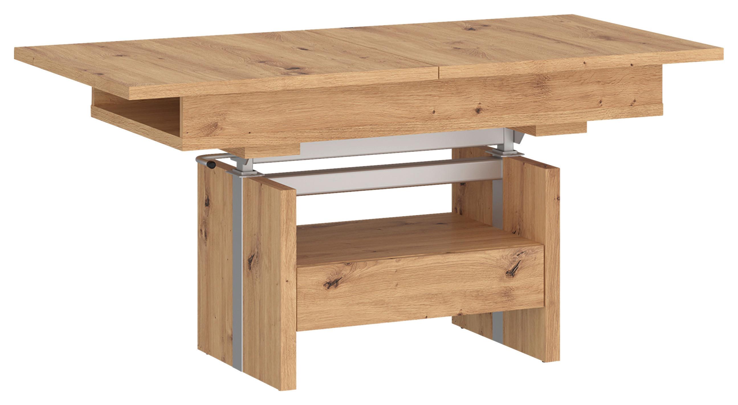 Couchtisch Cortado Eiche Artisan B: 110-150cm - Eiche Artisan, MODERN, Holzwerkstoff (110-150/56-72/65cm) - Modern Living
