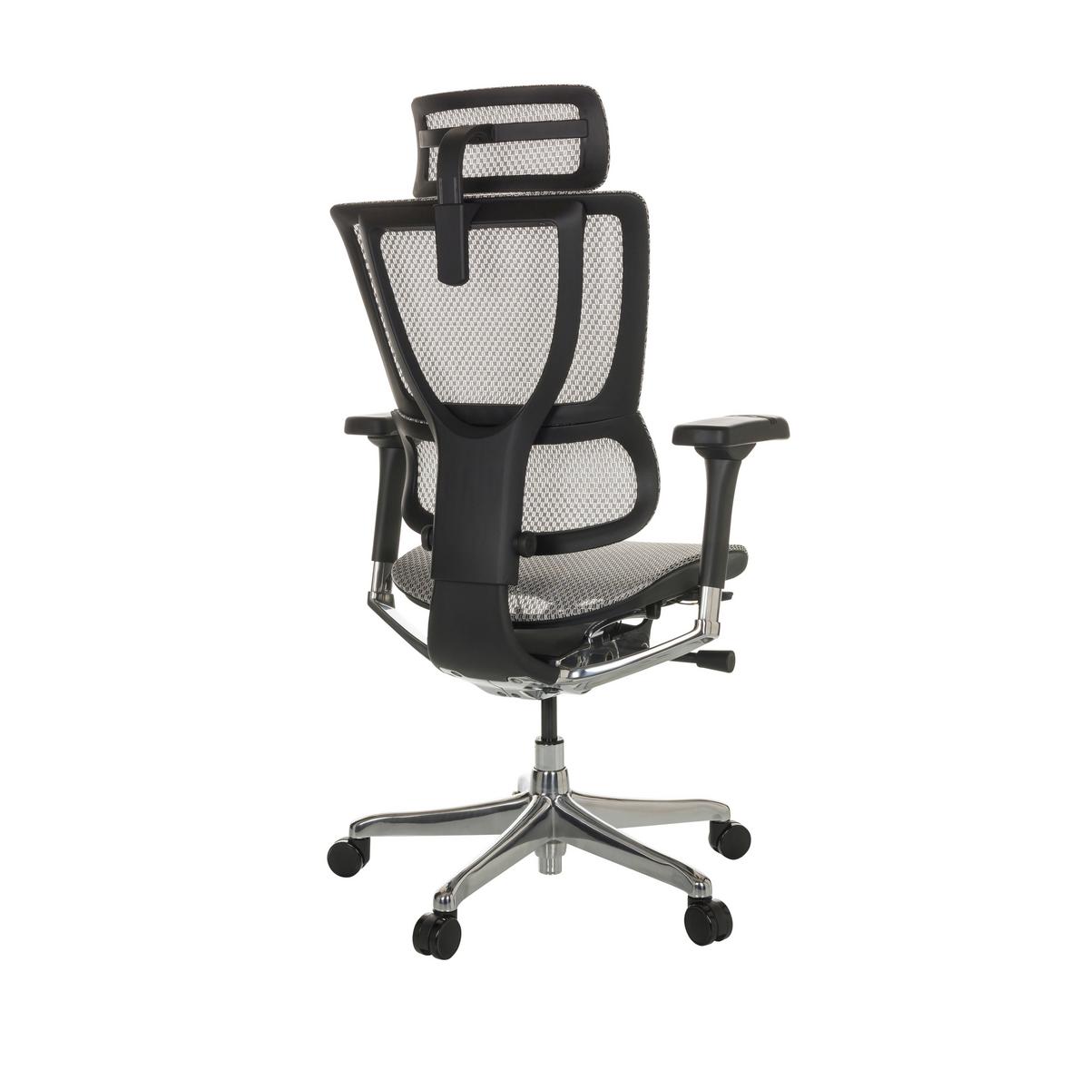 Drehstuhl Ergohuman Slim I - Silberfarben/Hellgrau, Basics, Kunststoff/Textil (69/116-138/66cm) - MID.YOU