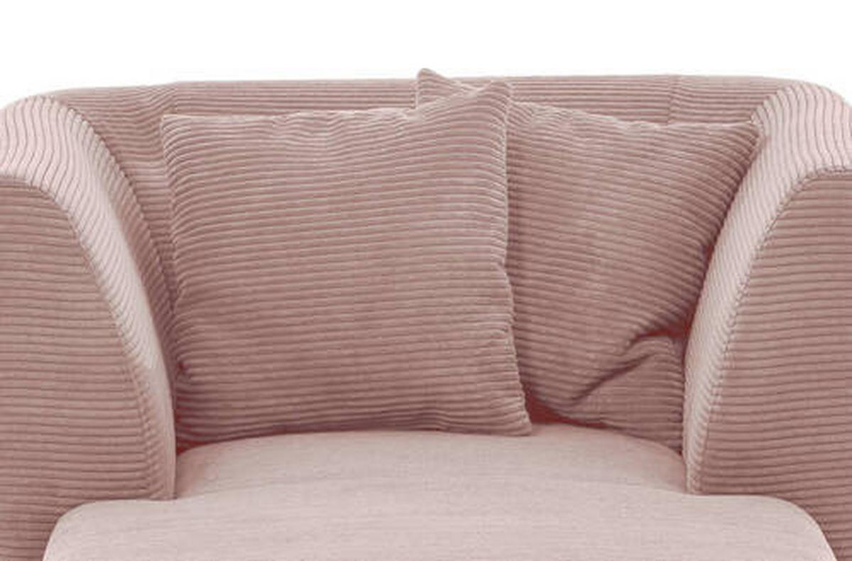 Xxl-sessel Inkl. Zierkissen Colori Rosa - Schwarz/Rosa, MODERN, Textil (108/84/155cm) - MID.YOU