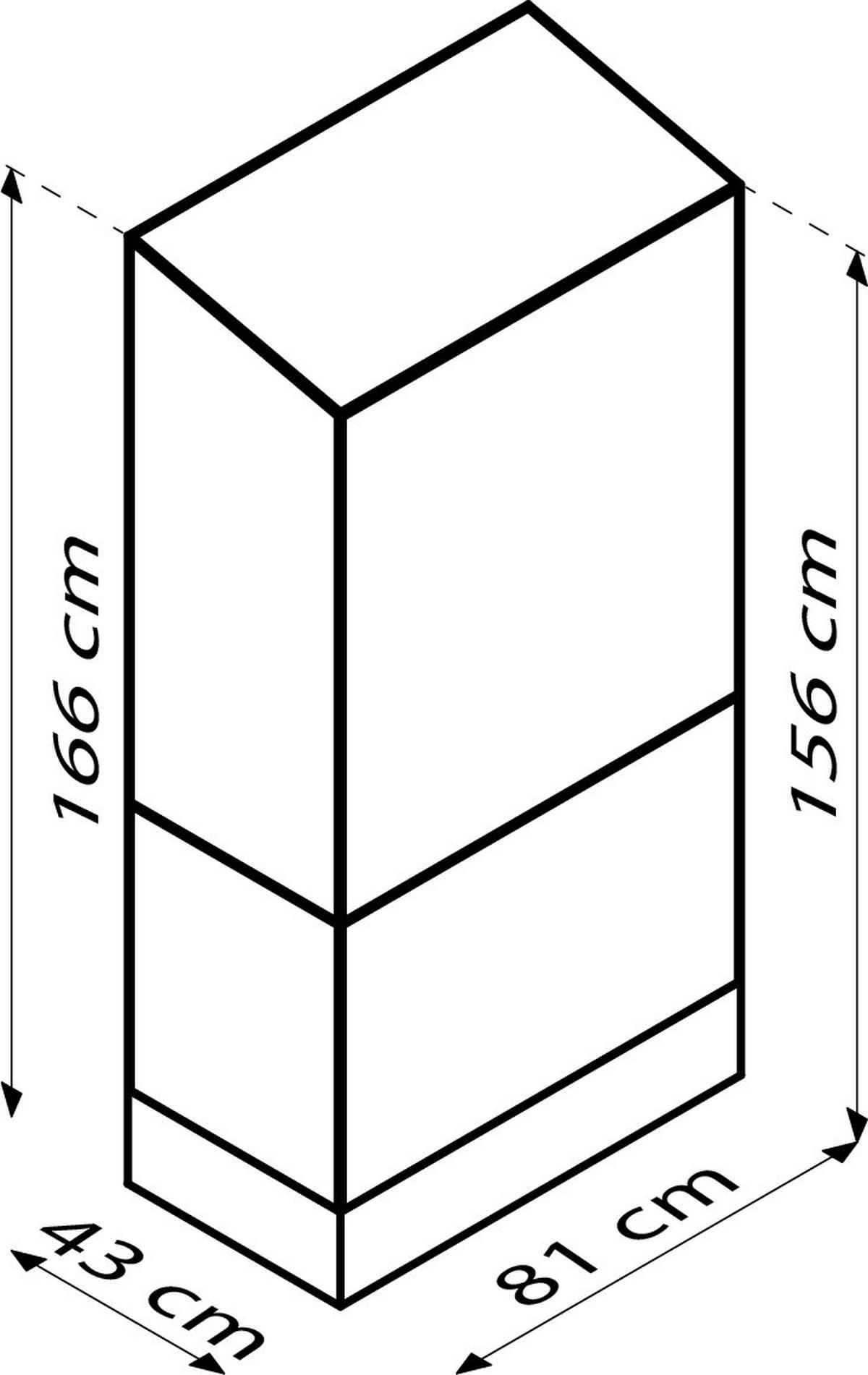 Balkongewächshaus Polis 350 Alufarben Metall/glas H: 165,5 - Alufarben, Basics, Glas/Metall (81,2/165,5/42,8cm)