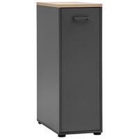 Apothekerschrank Solea Anthrazit/Eiche Dekor B:32,6cm - Eichefarben/Anthrazit, MODERN, Holzwerkstoff (32,6/95,8/60cm) - MID.YOU