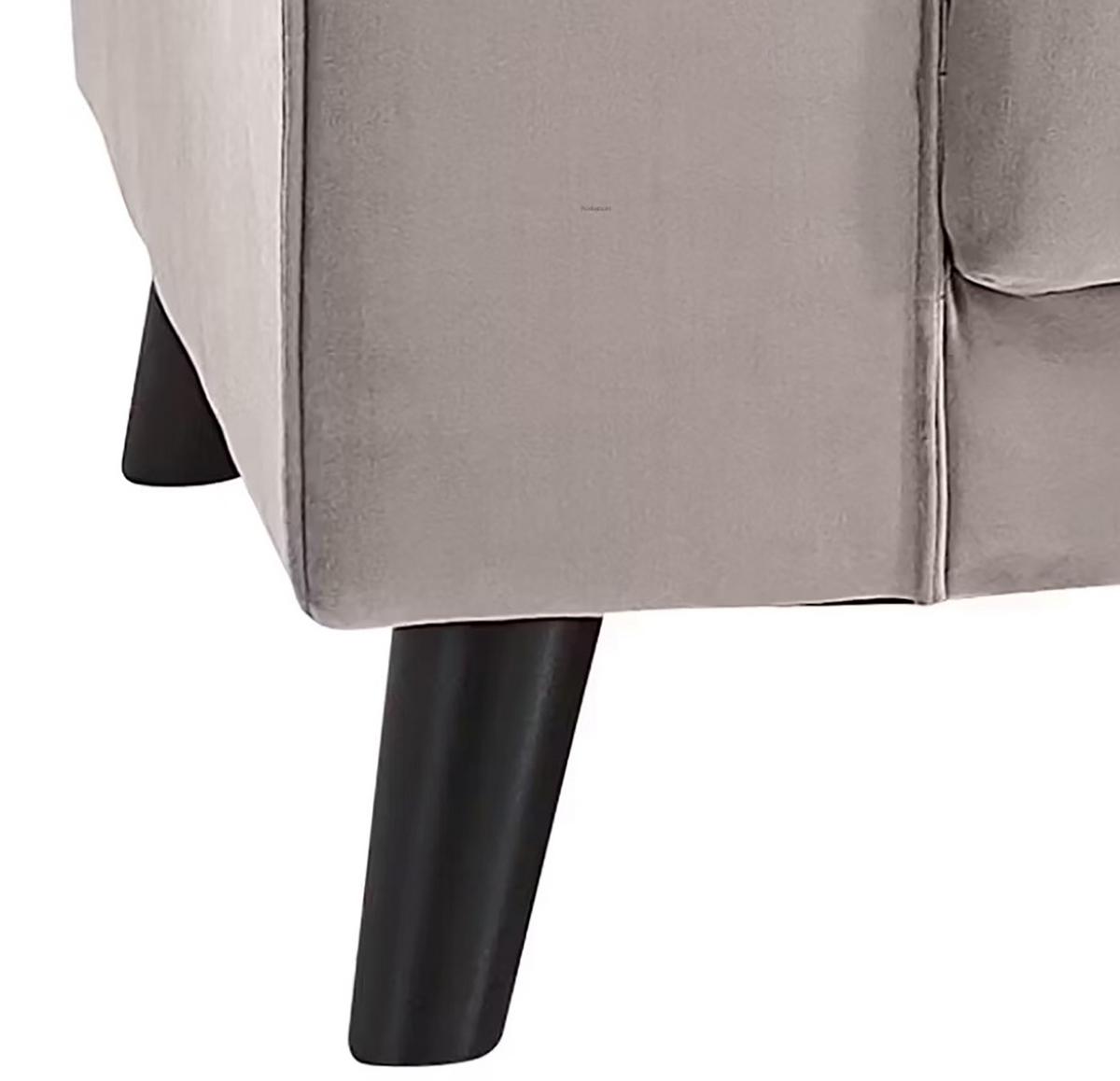 Ecksofa Lumber Jack Hellgrau S: 201x291 cm - Wengefarben/Hellgrau, MODERN, Textil (201/291cm) - Trendmanufaktur