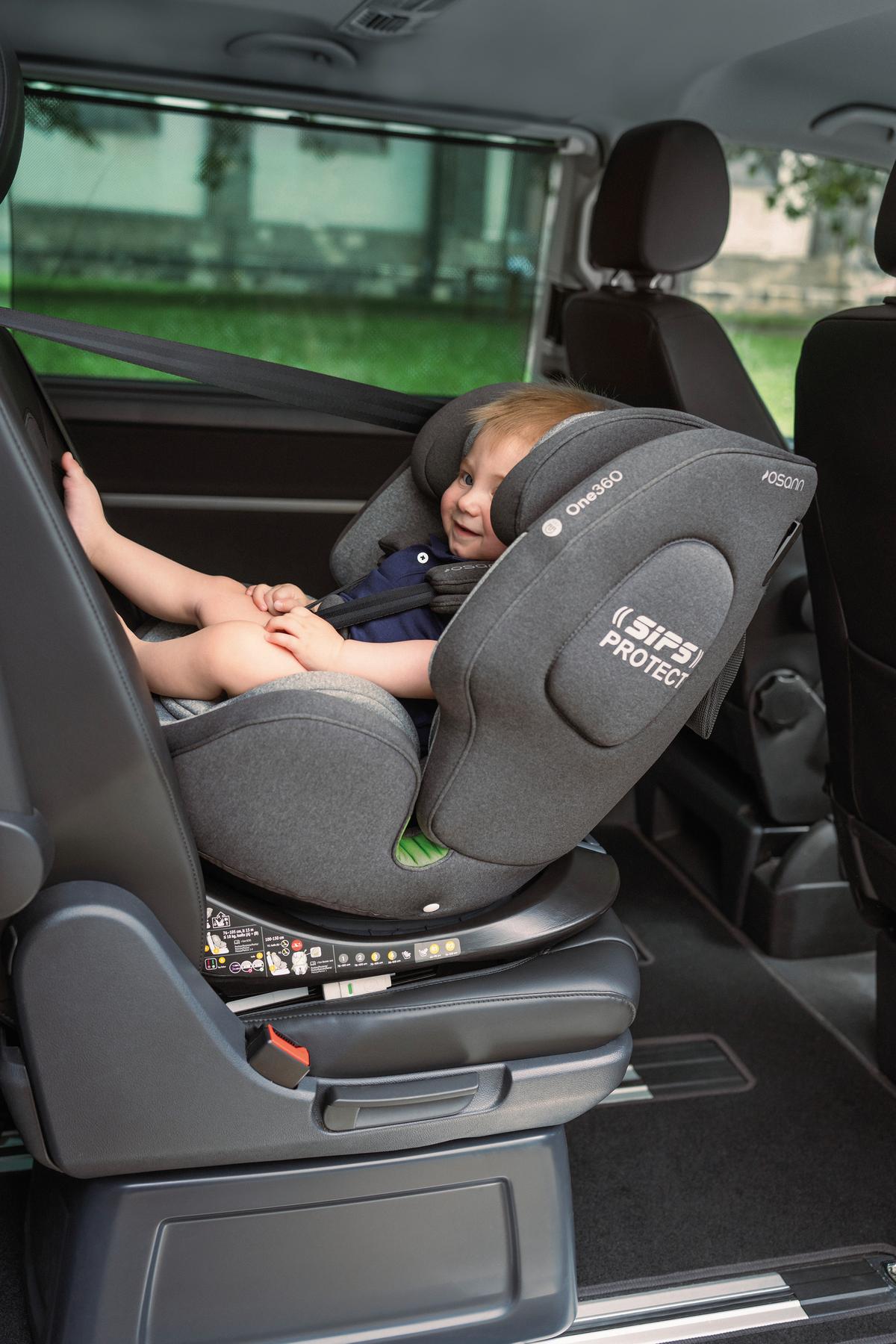 Reboarder-kindersitz One360 S - Schwarz, Basics, Kunststoff/Textil (43/58/48cm) - Osann