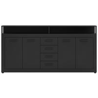Sideboard Lupo Anthrazit B: 190 cm - Anthrazit, Design, Holzwerkstoff (190/96/32cm) - MID.YOU