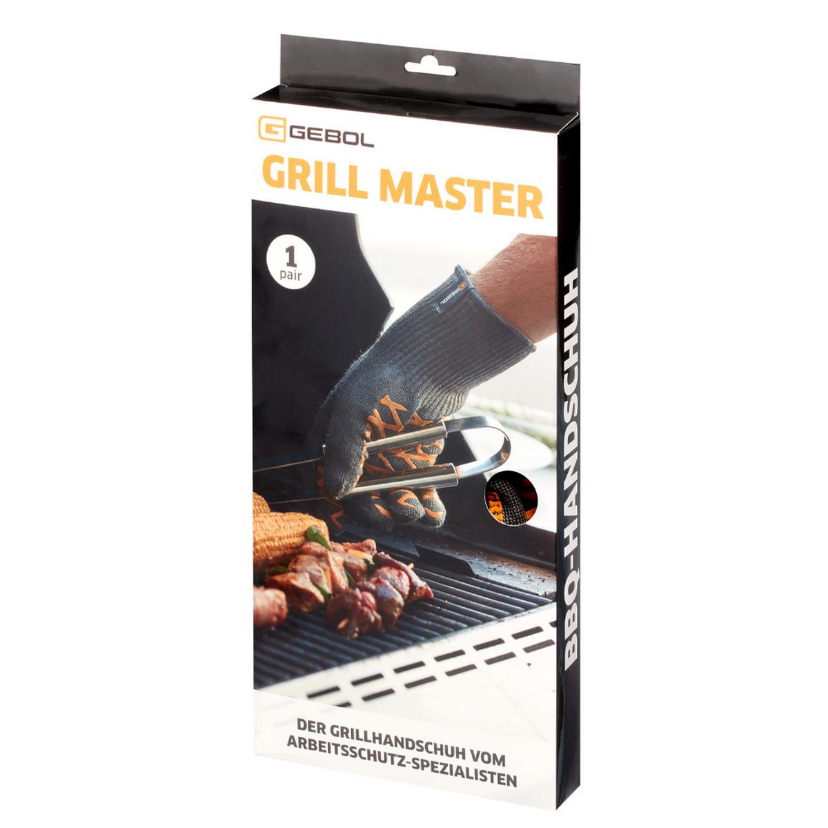 Grillhandschuh Grill Master aus Kunststoff - Gelb/Grau, Basics, Kunststoff (40/18/3,5cm)