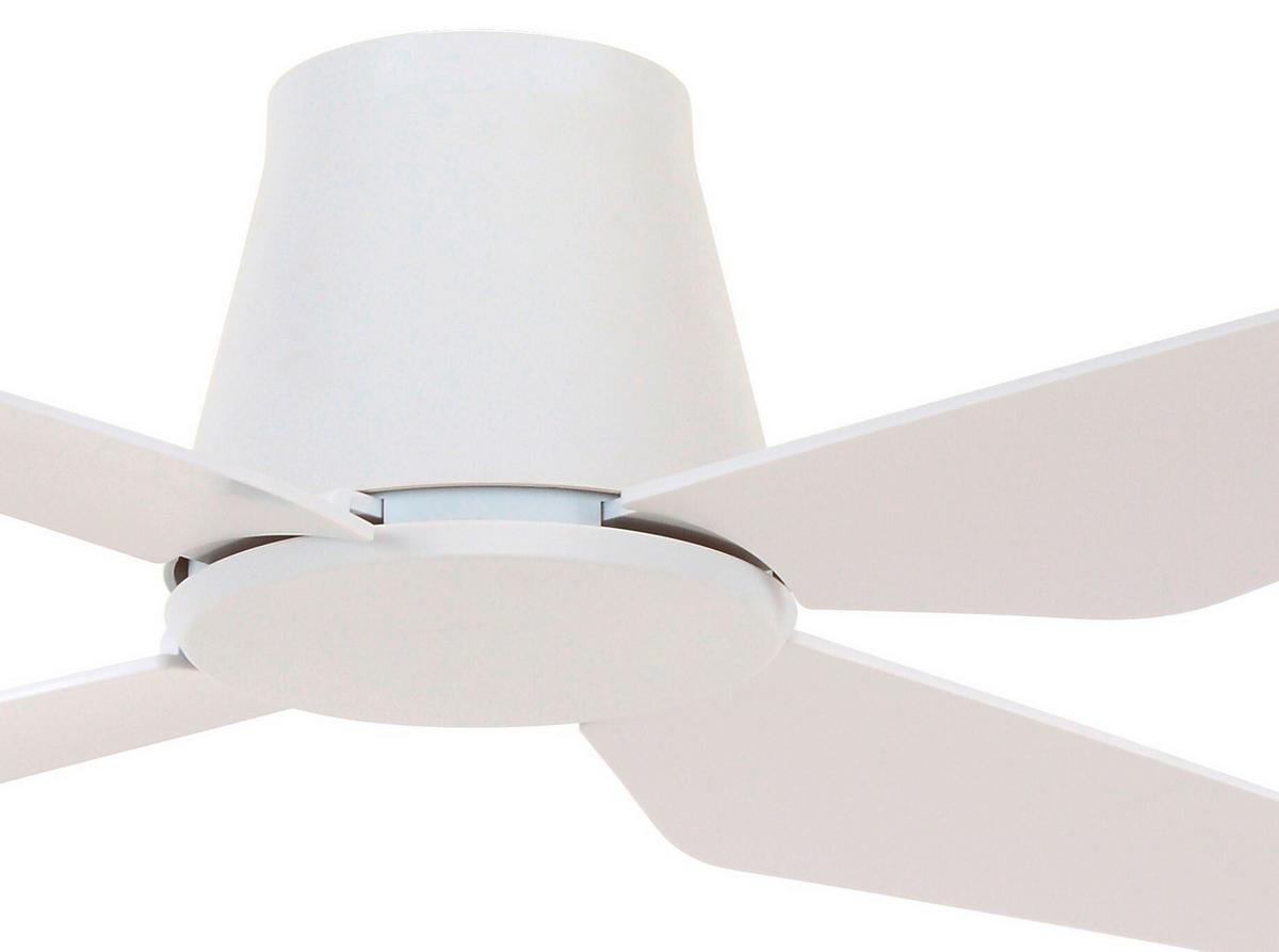 Deckenventilator Lucciair Aria Weiß 4-Flügel, Geräuscharm - Weiß, Design, Kunststoff (122/21cm) - P & B