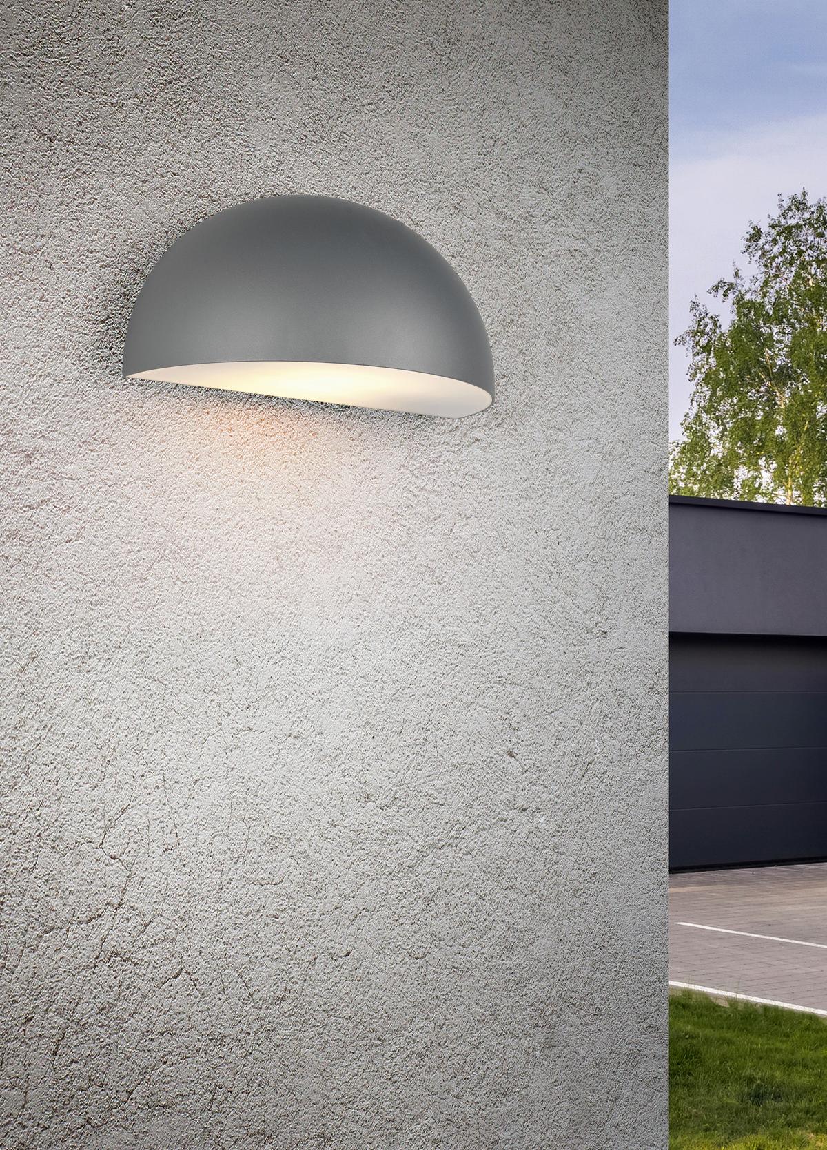 Außenwandleuchte 262460142 Maas - Anthrazit/Weiß, KONVENTIONELL, Kunststoff/Metall (14/27/15,5cm) - Trio Leuchten