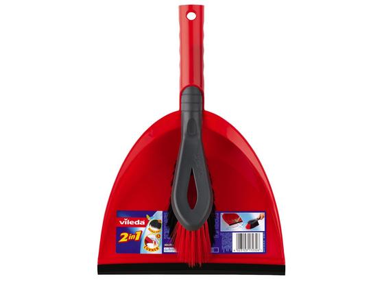 Kehrgarnitur 2 teilig - Rot, KONVENTIONELL, Kunststoff (22.5/34/8.5cm) - Vileda Kehrgarnitur 2 teilig - Rot, KONVENTIONELL, Kunststoff (22.5/34/8.5cm) - Vileda