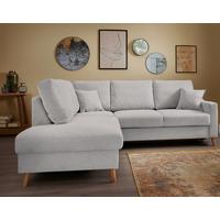 Ecksofa Valentina Grau S: 200x230 Cm - Naturfarben/Grau, KONVENTIONELL, Textil (200/230cm) - Livetastic