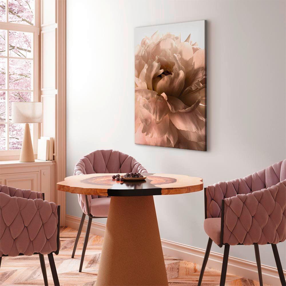 Leinwandbild Weiß Grauweiß B: 40 Cm - Grauweiß/Weiß, Basics, Holzwerkstoff/Textil (40/60/1.2cm) - artgeist