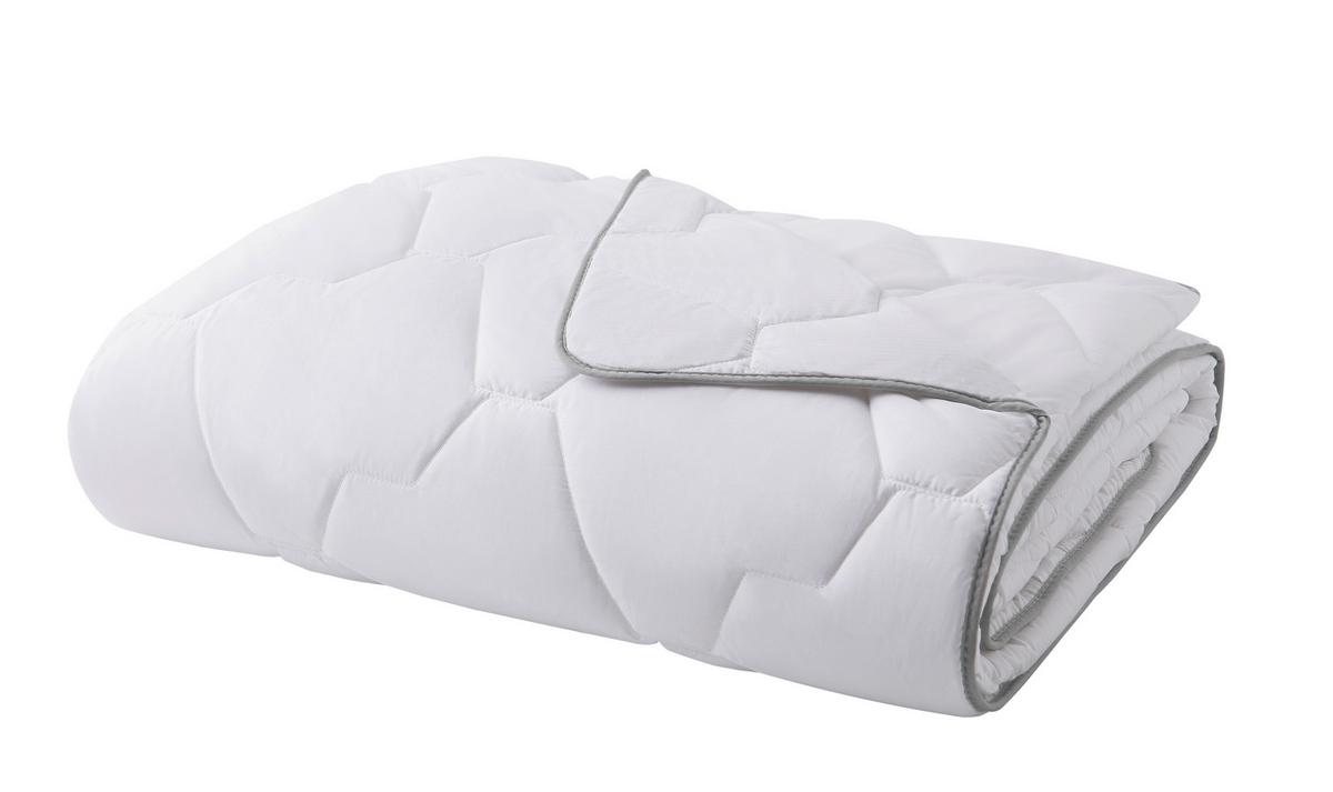 Bettdecke Tesla Sleep - Weiß, Basics, Textil (155/220/4cm) - Yatas