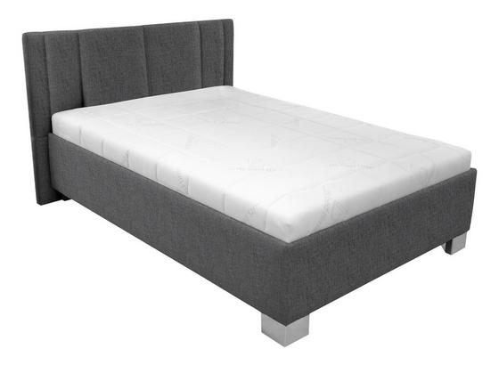 Čalúnená Posteľ Stilo 120x200 - biela/antracitová, drevo/textil (214/149/97cm) Čalúnená Posteľ Stilo 120x200 - biela/antracitová, drevo/textil (214/149/97cm)