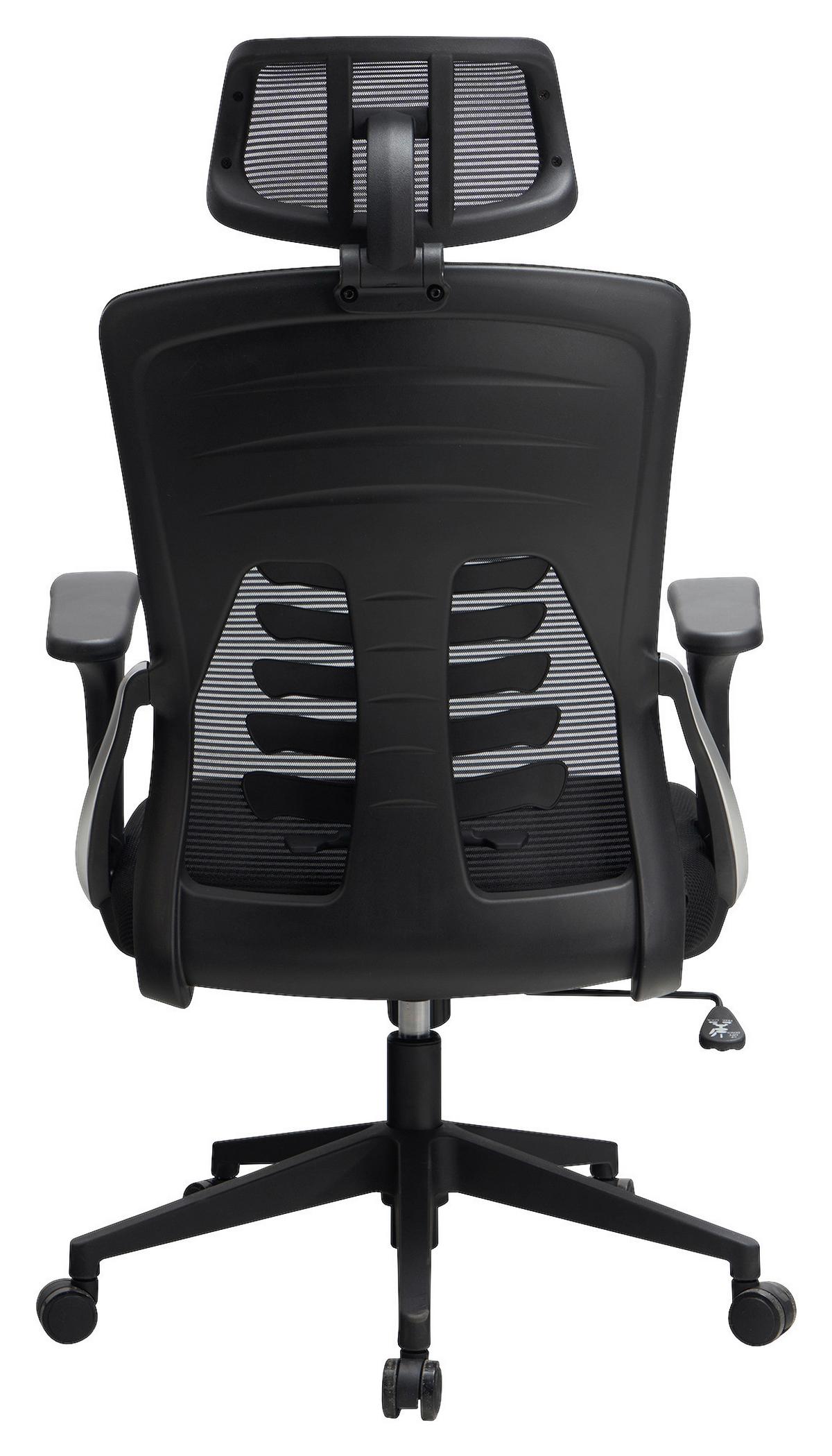 Drehstuhl Schwarz B: 65 Cm - Schwarz, Design, Kunststoff/Textil (65/123/65cm) - MID.YOU