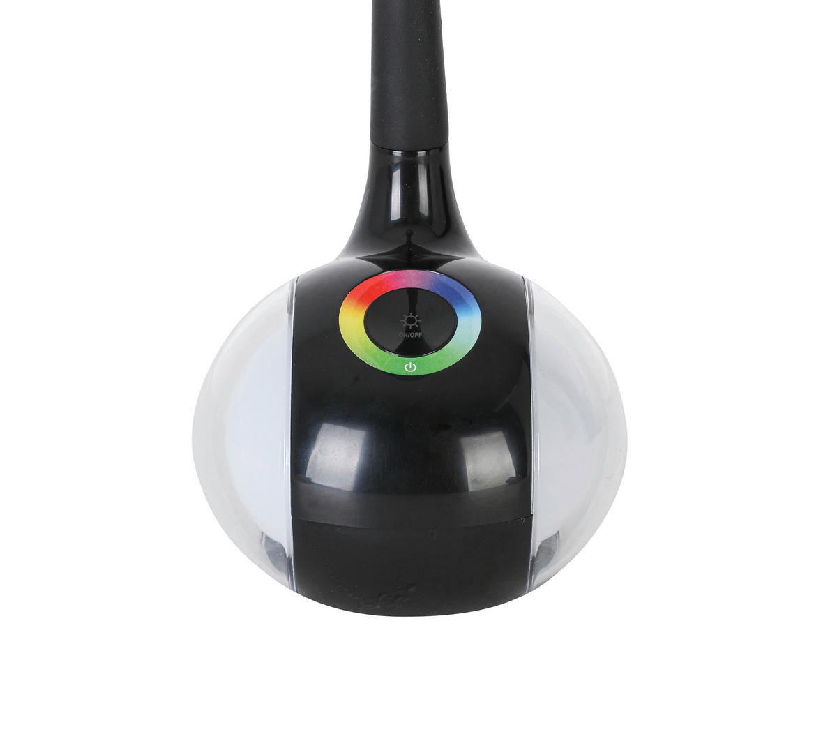 LED LAMPA NA PÍSACÍ STÔL NIHAT1 - priehľadné/čierna, Modern, kov/plast (max 30/13,5/max 53cm) - Mömax