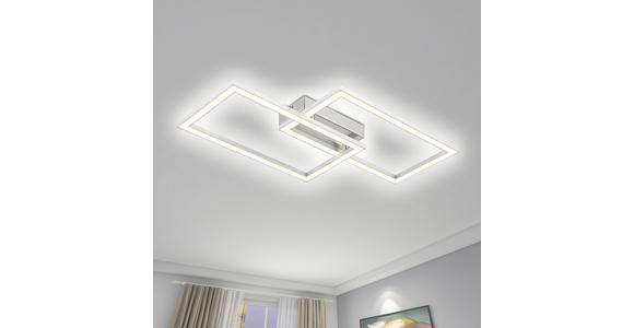 LED-Deckenleuchte Tracy L: 50 cm - Alufarben, MODERN, Kunststoff/Metall (50/28/6cm) - Luca Bessoni