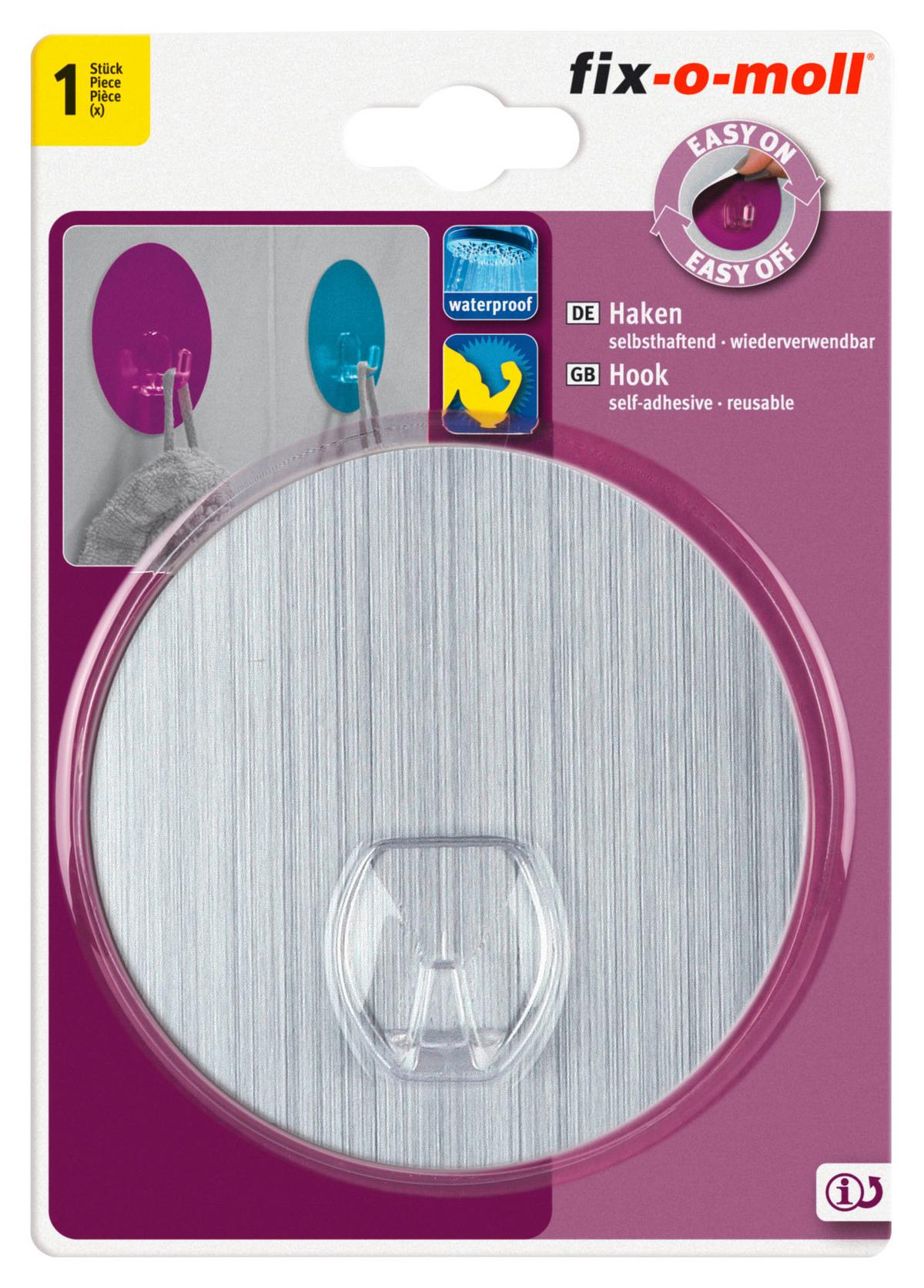 Öntapadós Kampó Átm: 10cm - alumíniumszínű, Konventionell, műanyag (10cm) - Suki