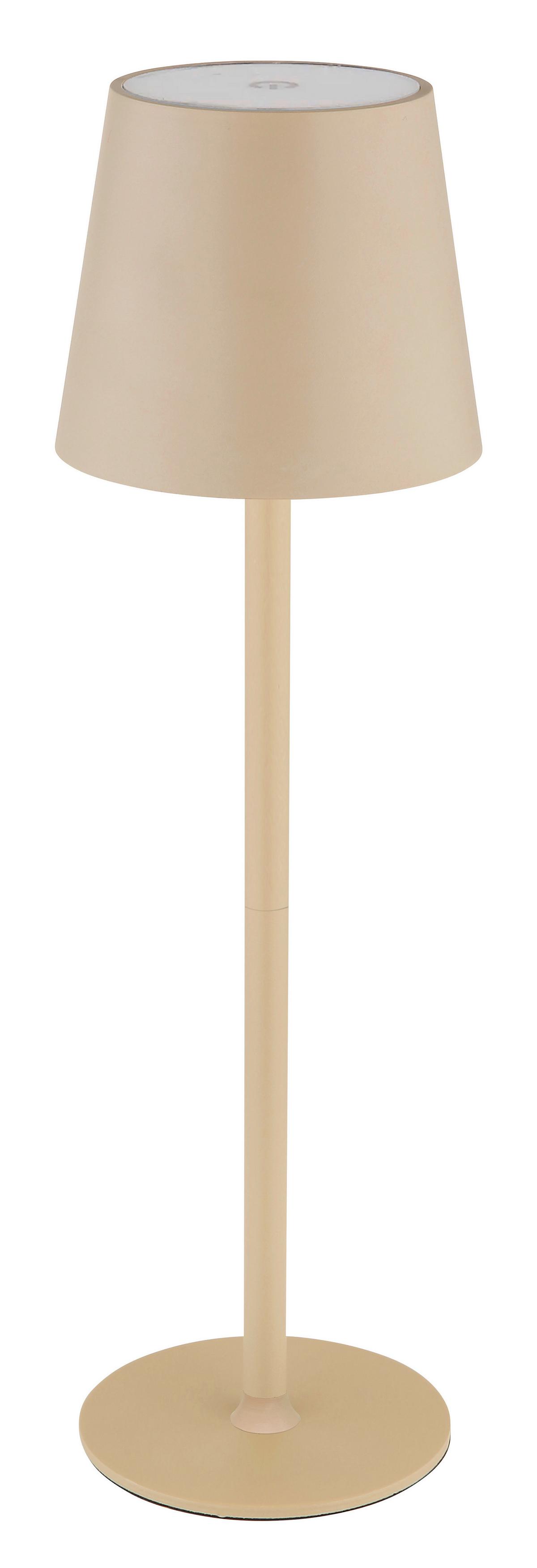 Akku-tischleuchte Kana - Sandfarben, MODERN, Kunststoff/Metall (11/11/35,5cm) - Luca Bessoni