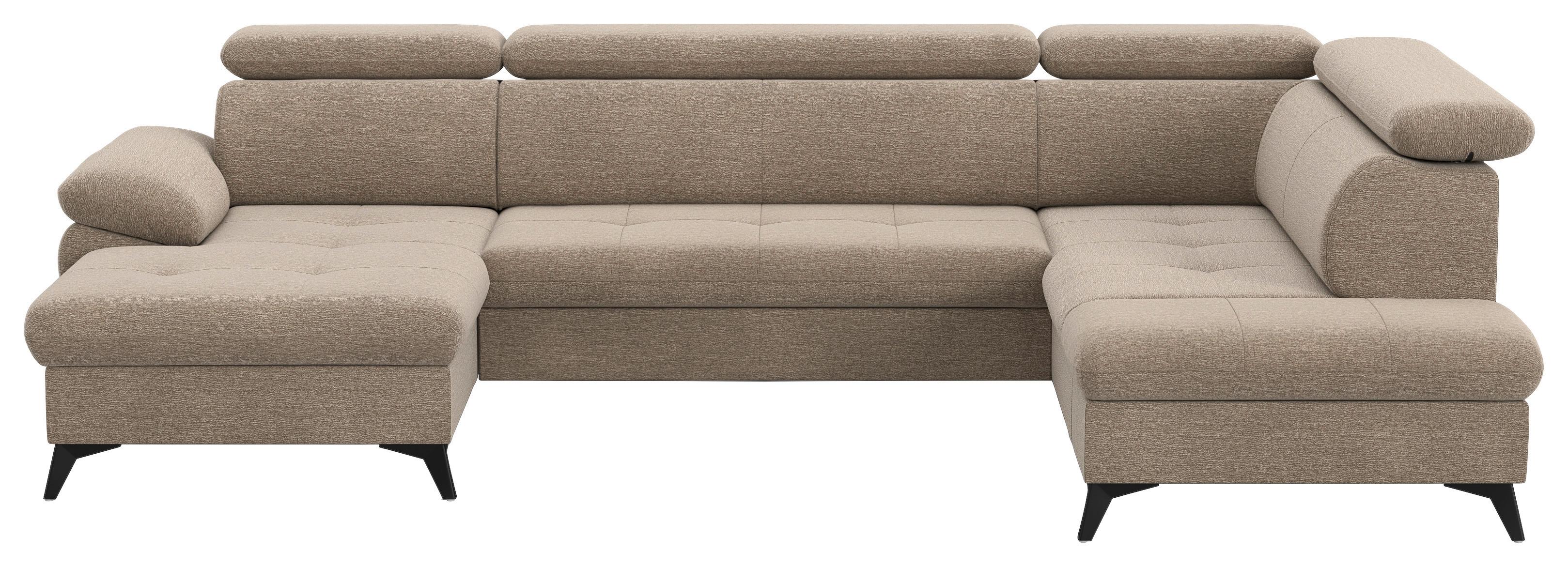 Sedacia súprava HUDSON, pravá, bahenná hnedá ženilka