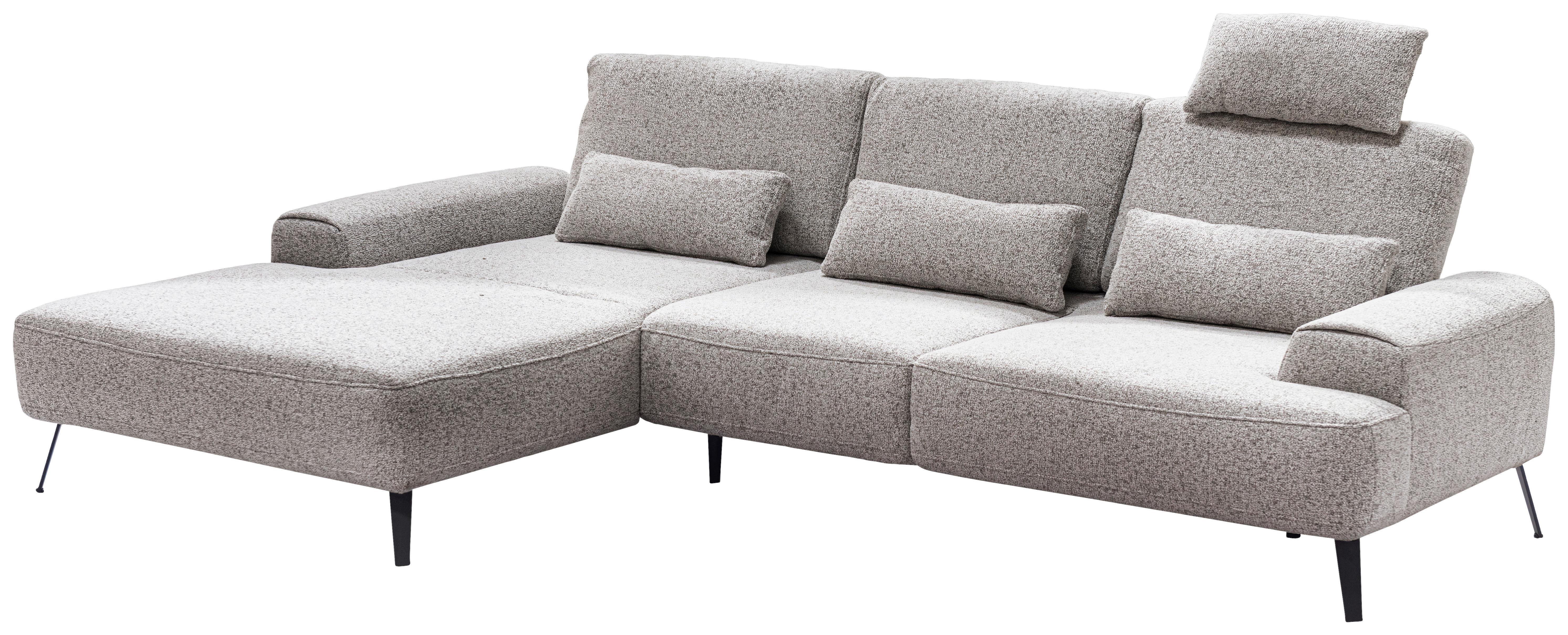 Ecksofa Astoria Beige S: 178x305 cm - Beige/Schwarz, Design, Textil (178/305cm) - Livetastic