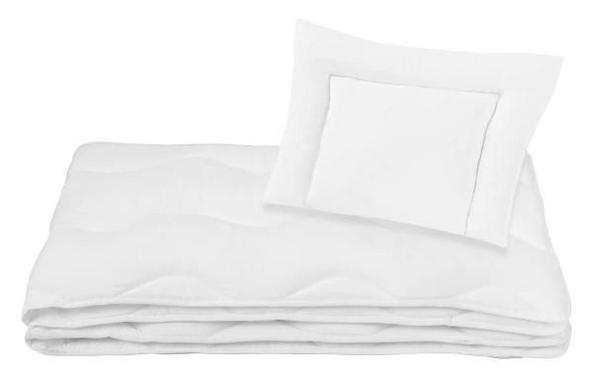 Kinder-Betten-Set Laura 2-Tlg. Mikrofaser 140x100 cm Waschbar - Weiß, KONVENTIONELL, Textil - Primatex