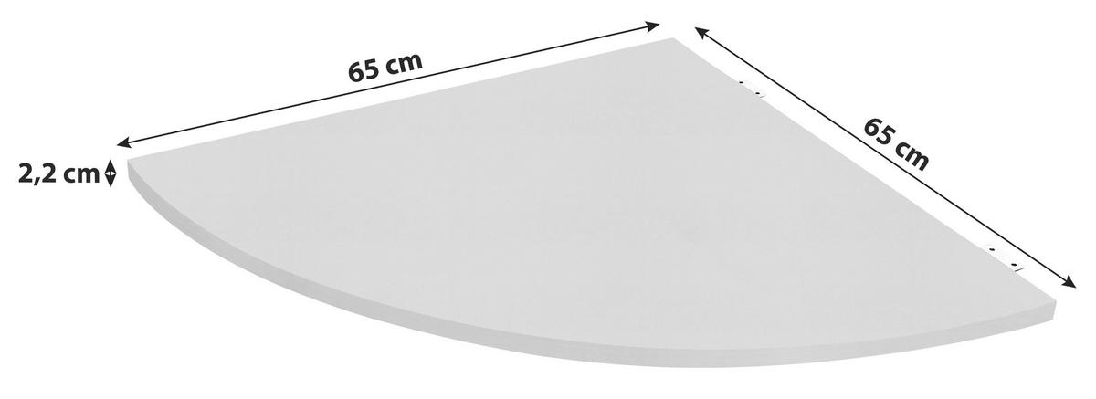 Eckverbindungsplatte B 65cm Serie 1400, Anthrazit - Anthrazit, Basics, Holzwerkstoff (65/2,2/65cm) - MID.YOU
