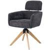 Armlehnstuhl Mattis Cord Anthrazit, B: 60 Cm - Anthrazit/Naturfarben, KONVENTIONELL, Holz/Textil (60/90/69cm) - Livetastic