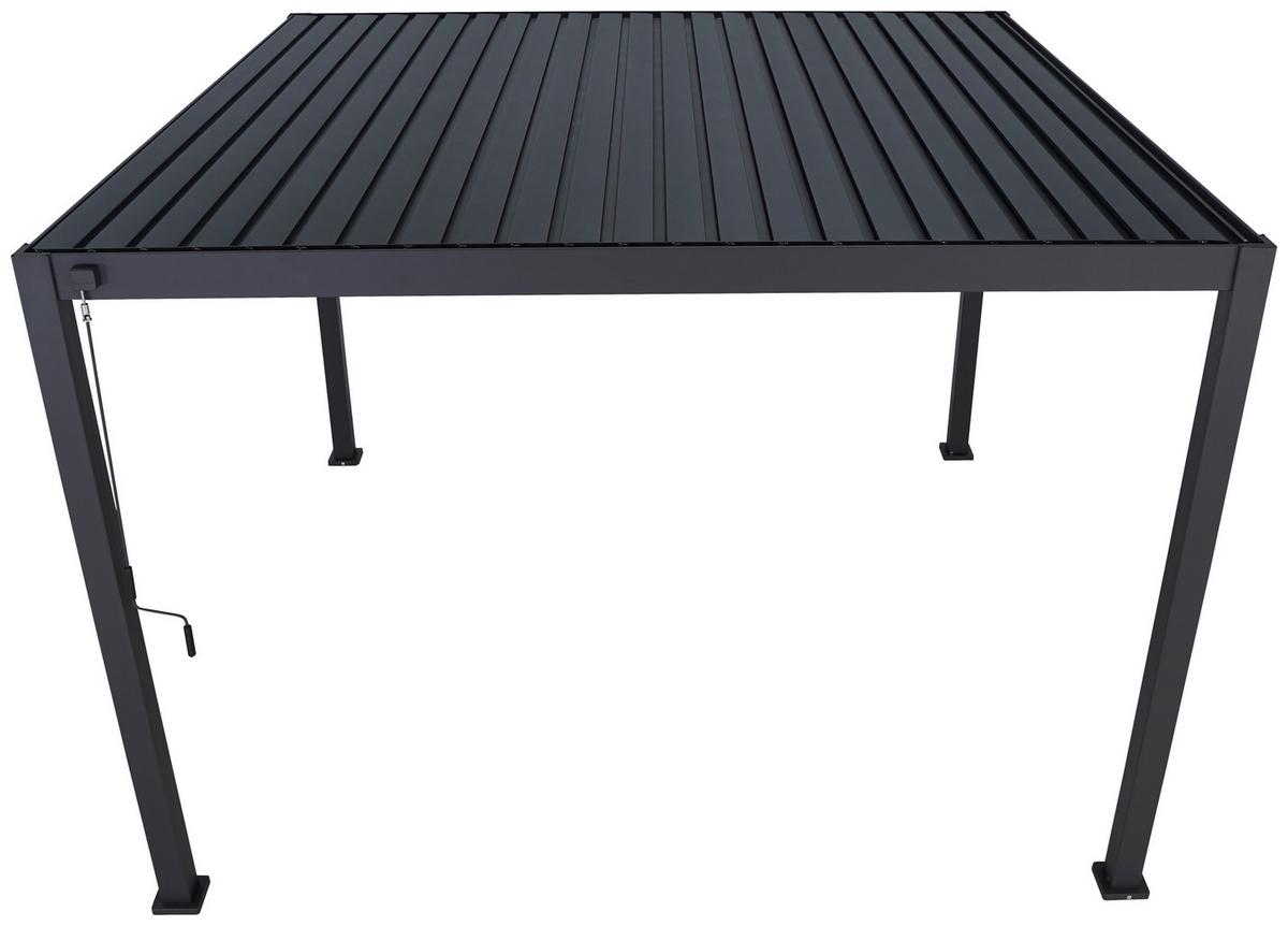 PERGOLA DELUXE 360X360CM ANTHRAZIT - Anthrazit, MODERN, Metall (360/250/360cm) - Gardenson