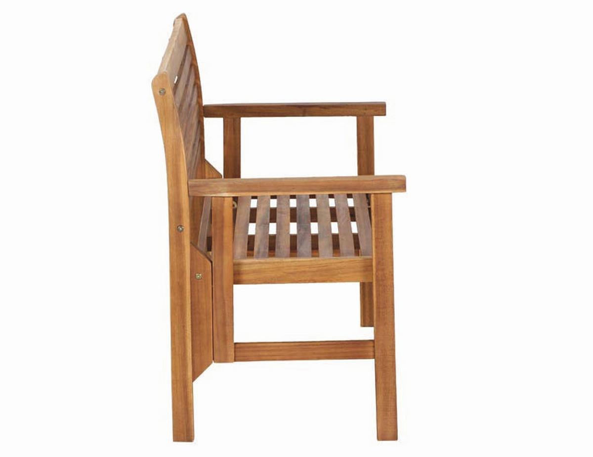 Gartenbank Holz 508761 2-Sitzer - Akaziefarben, MODERN, Holz (120/90/59,5cm) - Siena Garden