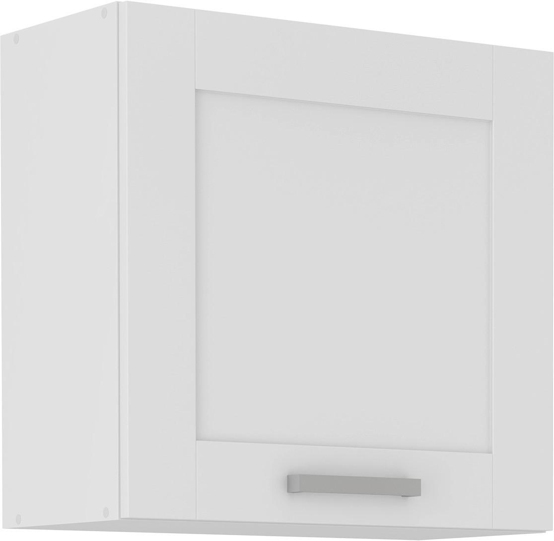 KUCHYŇSKÁ HORNÍ SKŘÍŇKA LUISA        H60 - bílá/barvy stříbra, Romantický / Rustikální, kov/kompozitní dřevo (60/58/31cm)