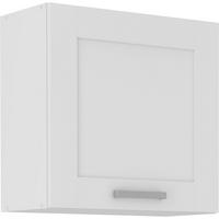 Küchenoberschrank Luisa B: 60 Cm Weiß 1 Drehtür - Weiß, ROMANTIK / LANDHAUS, Holzwerkstoff (60/58/31cm)