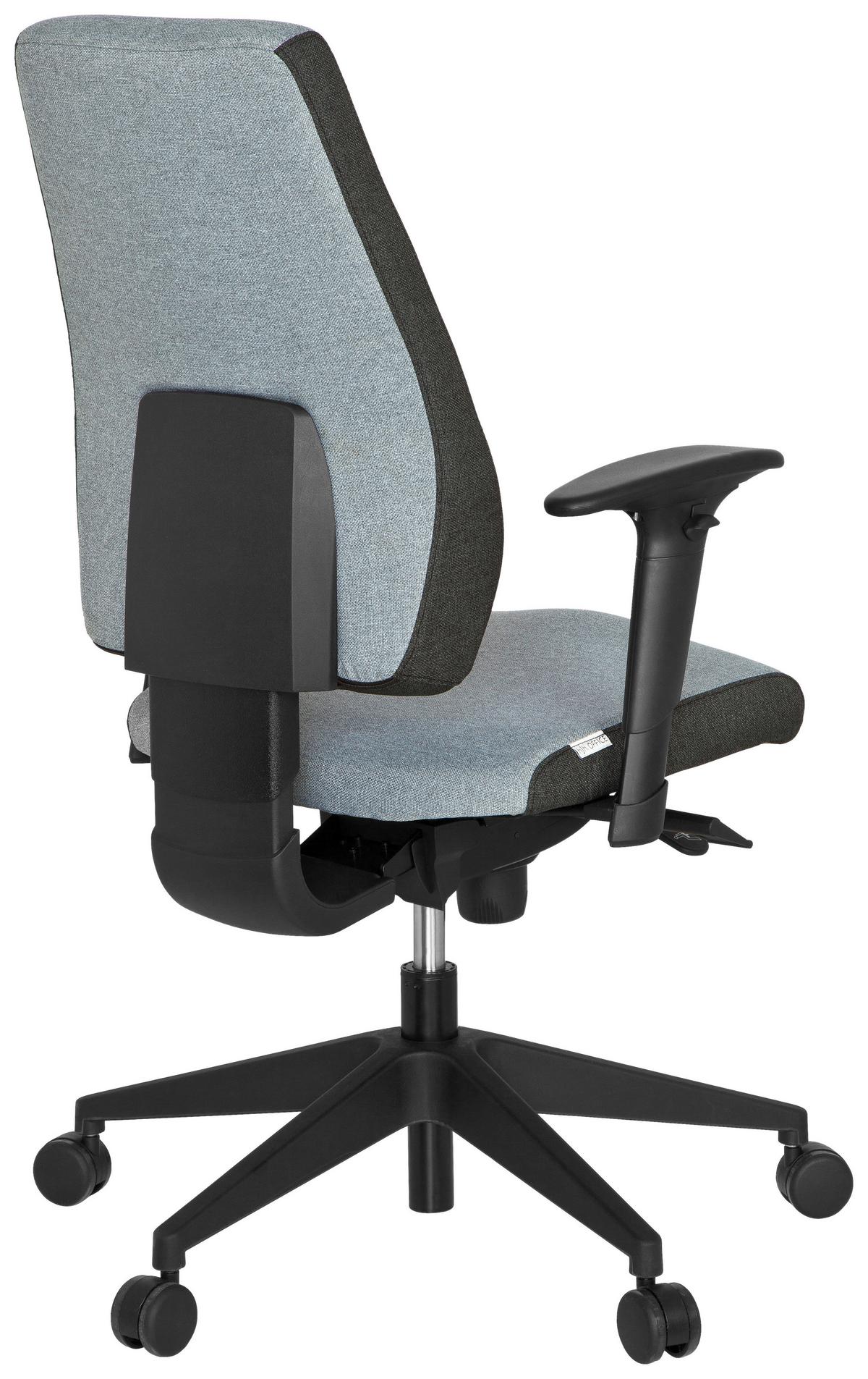Drehstuhl Pro-Tec 500 Grau - Schwarz/Grau, MODERN, Kunststoff/Textil (56/123/47cm) - MID.YOU