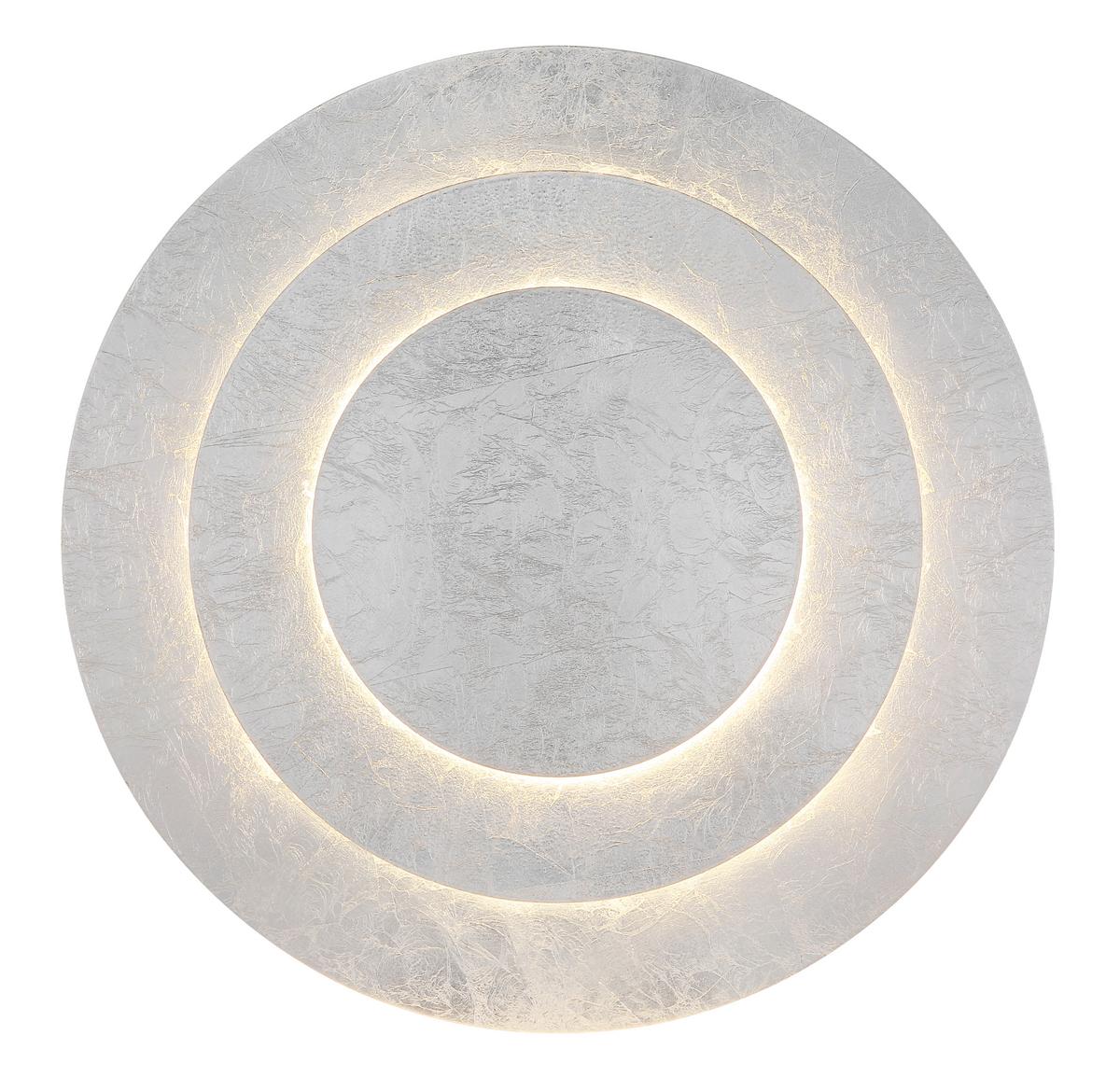 LED-Deckenleuchte 48465-40s Heda - Silberfarben, Design, Metall (49/7,5cm) - Globo