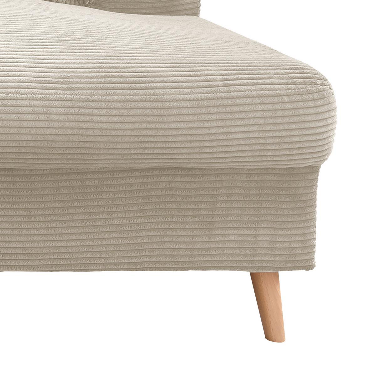 Wohnlandschaft Valentina - Beige/Naturfarben, KONVENTIONELL, Textil (150/301/200cm) - P & B
