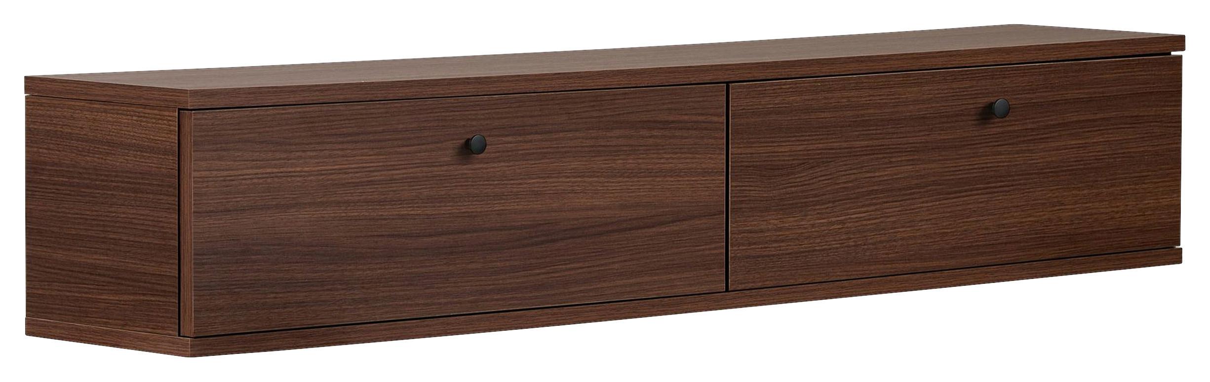 TV-ELEMENT Walnussfarben B: 140cm - Walnussfarben, MODERN, Holzwerkstoff (140/25/25cm)