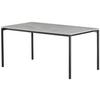 Esstisch Lean Mdf Grau, B: 160 cm - Schwarz/Grau, KONVENTIONELL, Holzwerkstoff/Metall (160/76/90cm) - P & B